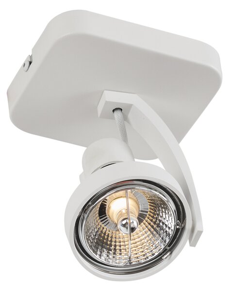 Faretto da soffitto di design bianco GU10 70mm ruotabile e inclinabile - Vo