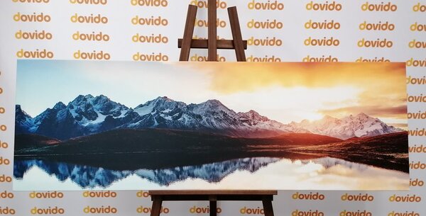 Quadro su tela – Splendido tramonto sulle montagne