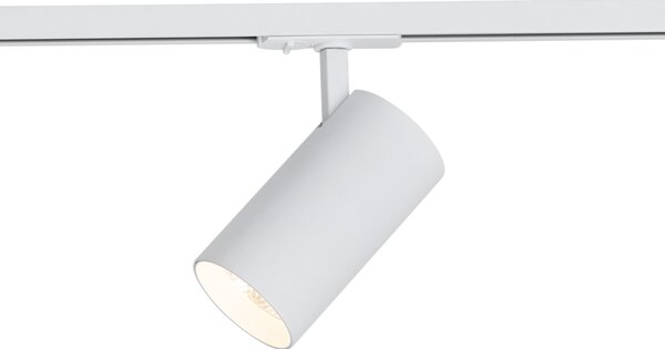 Faretto moderno bianco per sistema di illuminazione a binario monofase con LED incluso - Iconic Mark