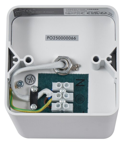 Faretto da superficie di design bianco GU10 70mm orientabile e inclinabile - Vox