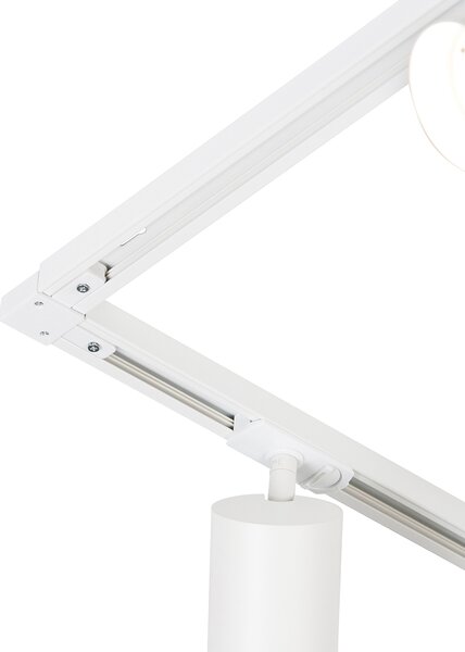 Sistema di illuminazione a binario moderno con 5 faretti bianchi monofase GU10 70mm - Iconic Jeana Luxe
