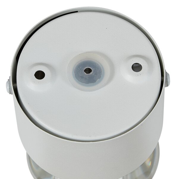 Lampada da parete di design bianca con LED IP44 - Lens