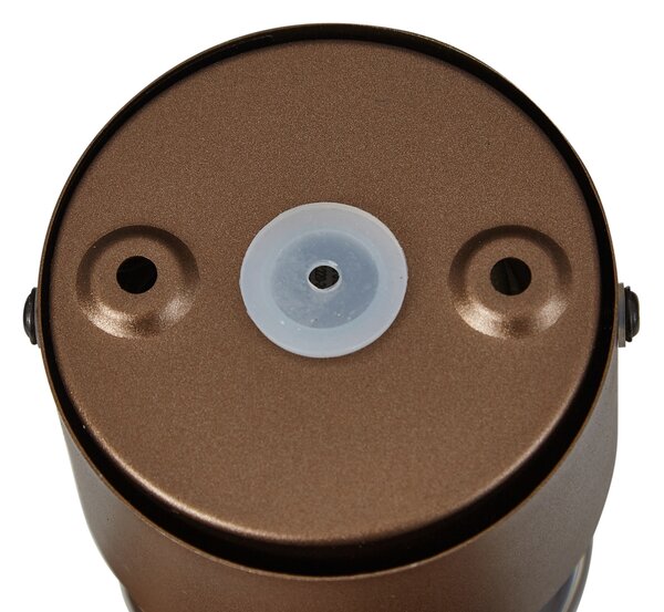 Lampada da parete di design bronzo scuro con LED IP44 - Lens