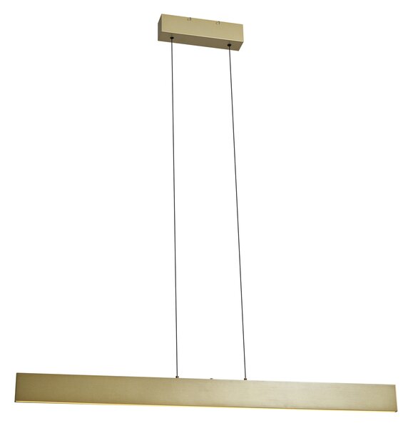 Lampada a sospensione moderna ottone con LED dimmerabile a 3 livelli Easylift - Straight