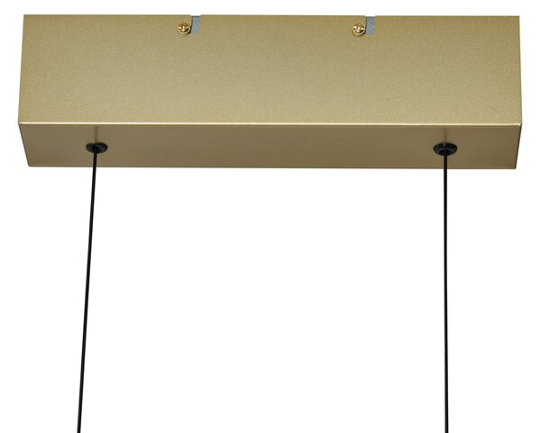 Lampada a sospensione moderna ottone con LED dimmerabile a 3 livelli Easylift - Straight