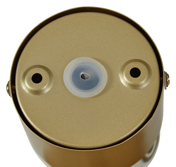 Lampada da parete di design ottone con LED IP44 - Lens