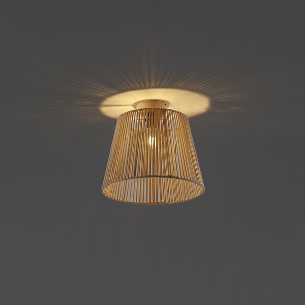 Plafoniera da esterno Japandi con corda beige IP54 - Jayla