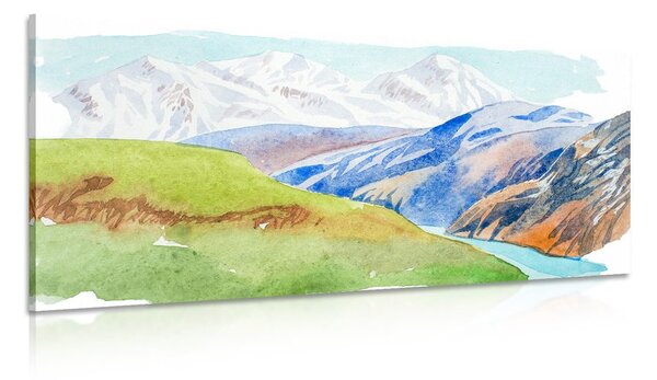 Quadro su tela – Scenografia montana estiva