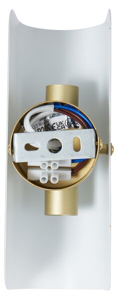 Lampada da parete moderna oro 2 luci - Gotthard