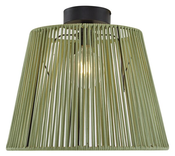 Plafoniera da esterno Japandi con corda verde IP54 - Jayla