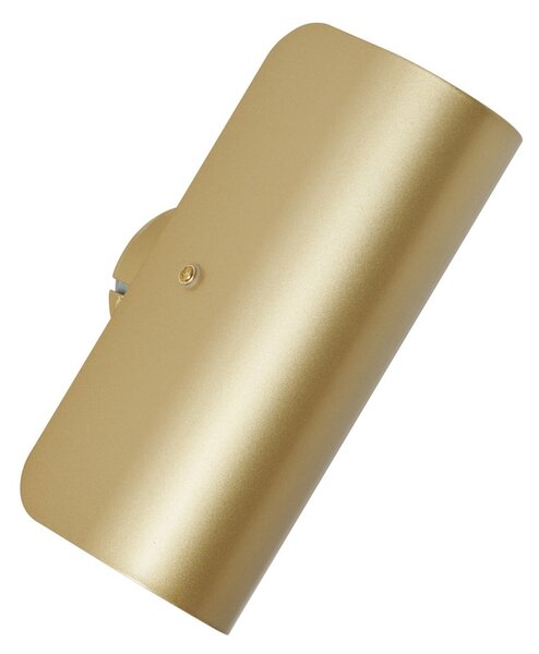 Lampada da parete moderna oro 2 luci - Gotthard