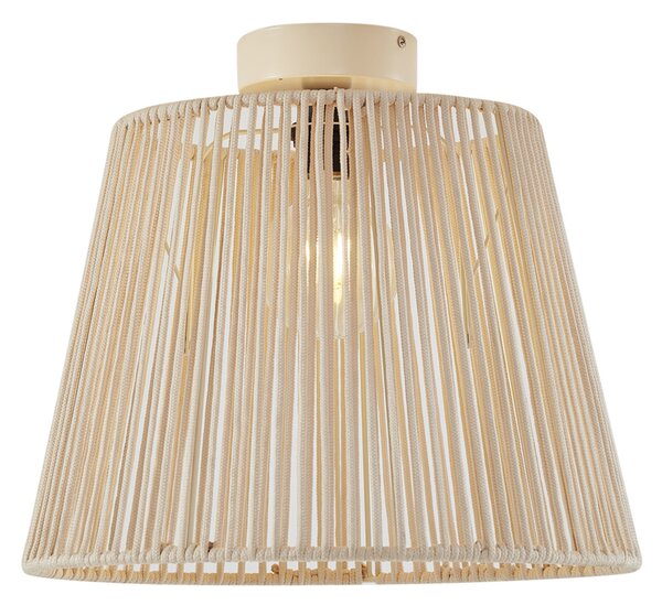 Plafoniera da esterno Japandi con corda beige IP54 - Jayla