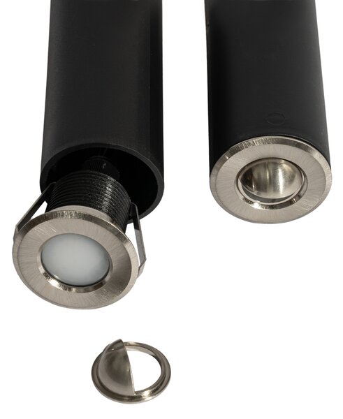Set di 5 faretti da incasso moderni in alluminio con LED IP67 - Linsey
