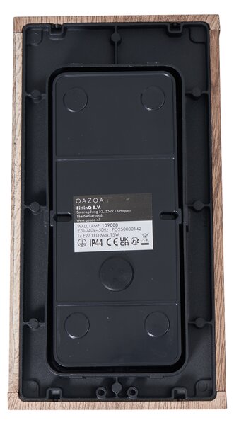 Lampada da parete industriale stampa legno 26 cm IP44 - Charlois