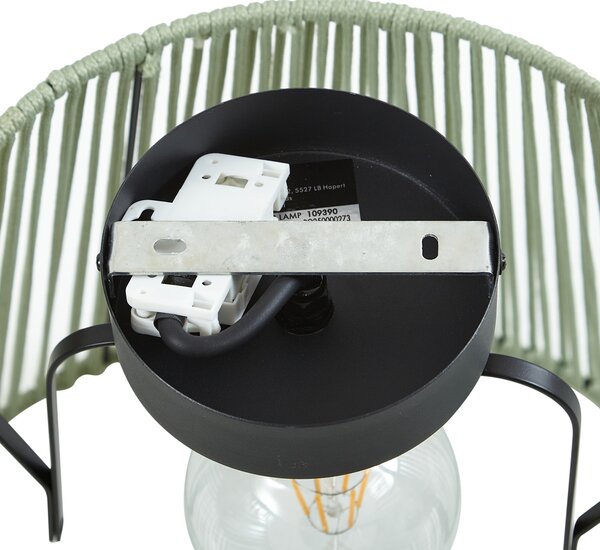 Plafoniera da esterno Japandi con corda verde IP54 - Jayla