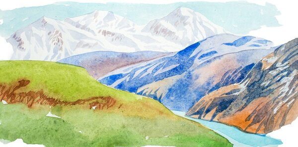 Quadro su tela – Scenografia montana estiva