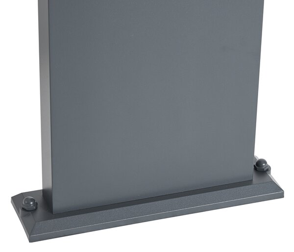 Lampada da esterno da palo grigio scuro con sensore di movimento 60cm IP54 solare - Judge