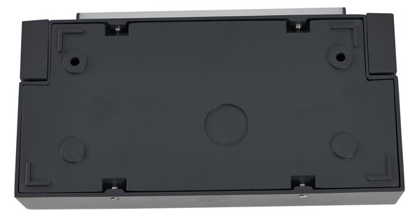 Lampada da parete per esterni nera con LED IP54 con sensore di movimento solare - Judge