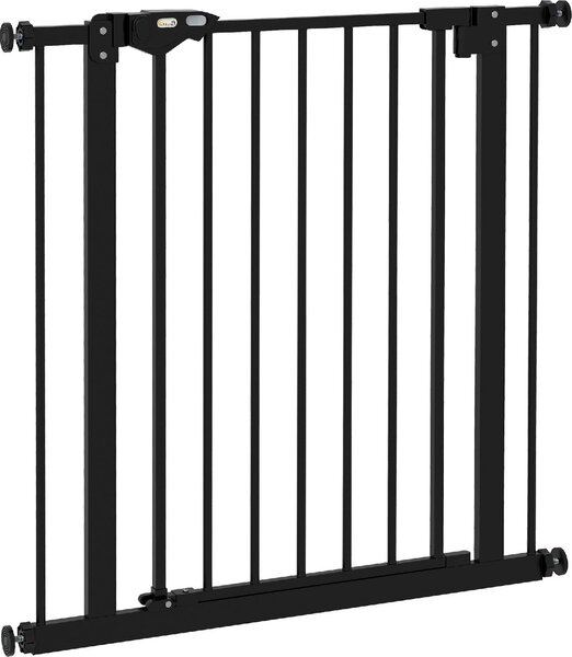 AllMyPets Cancellino per Cani e Animali Domestici con Chiusura Automatica per Scale e Ingressi 68x77 cm colore Nero - BKZ376
