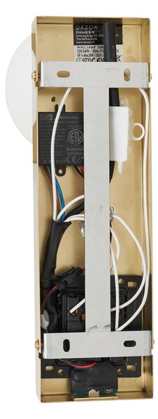 Lampada da parete moderna in ottone a 2 luci regolabile con porta USB-C - Lesly
