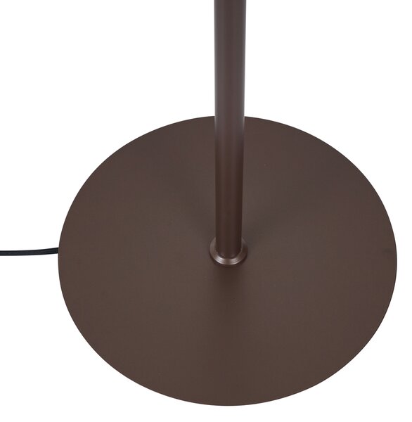Lampada da terra di design bronzo con vetro bronzo 5 luci - Athens