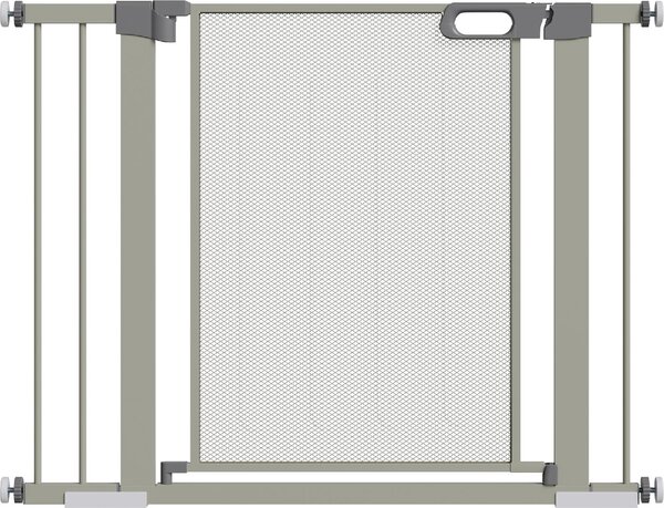 AllMyPets Cancellino per Cani Estensibile a Pressione con Chiusura Automatica 75-103x76 cm colore Grigio - GYA480F