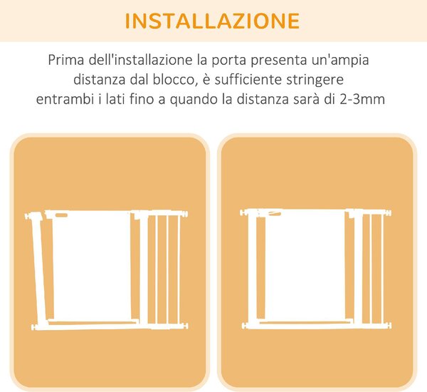 AllMyPets Cancellino per Cani Estensibile a Pressione con Chiusura Automatica 75-103x76 cm colore Grigio - GYA480F