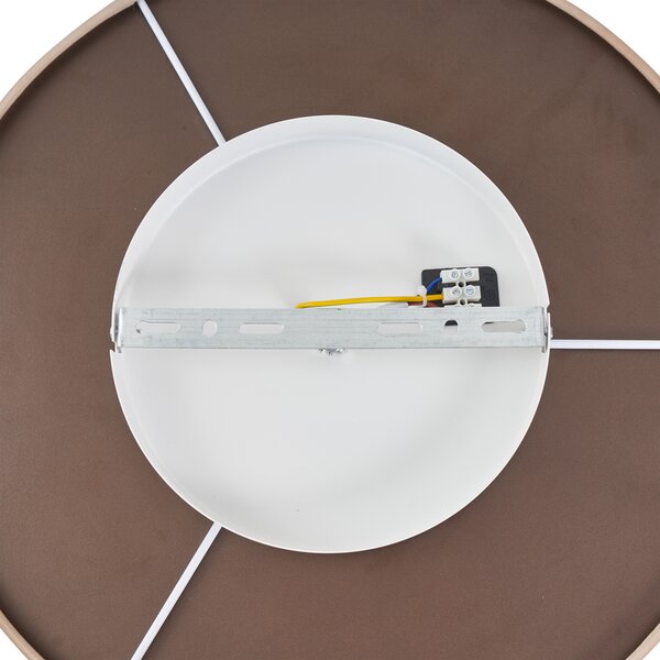 Plafoniera moderna beige in tessuto con LED dimmerabile a 3 livelli - Bredow
