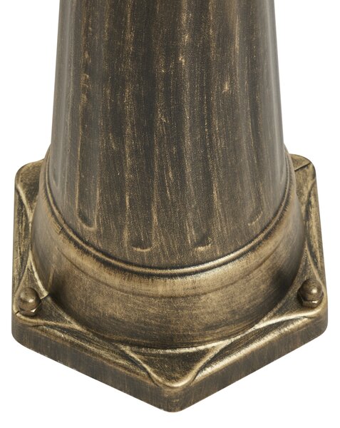Lanterna da esterno classica oro antico con vetro trasparente 198cm IP44 - London