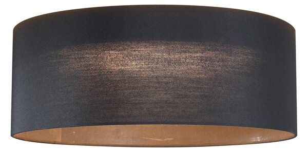 Plafoniera moderna nera trasparente 40cm incl. LED dimmerabile a 3 livelli - Sue