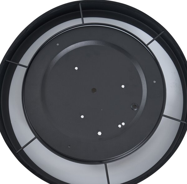 Plafoniera moderna in velluto nero 40cm con LED dimmerabile a 3 livelli - Sue