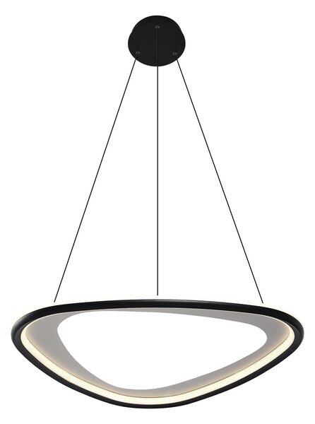Lampada a sospensione di design nera dimmerabile a 3 livelli - Organico