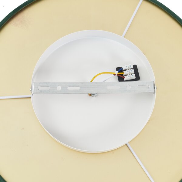 Plafoniera moderna in velluto verde con LED dimmerabile a 3 livelli - Bredow