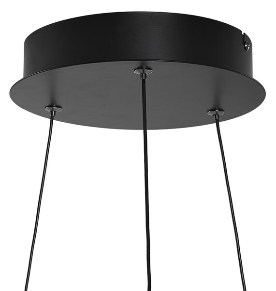 Lampada a sospensione di design nera dimmerabile a 3 livelli - Organico