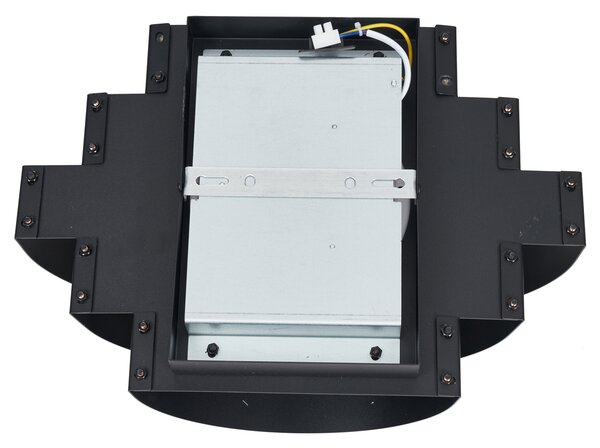 Lampada da parete moderna nera con LED dimmerabile a 3 livelli - Lines