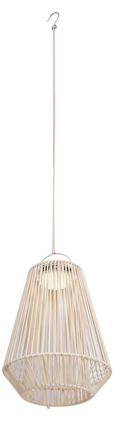 Lampada da tavolo bohémien beige con LED dimmerabile a 3 livelli IP54 ricaricabile a energia solare - Duca