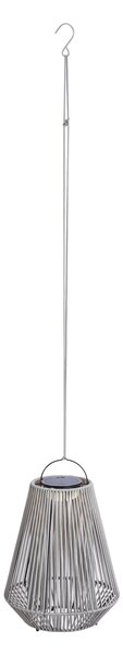 Lampada da tavolo bohémien grigia con LED dimmerabile a 3 livelli IP54 ricaricabile a energia solare - Duca