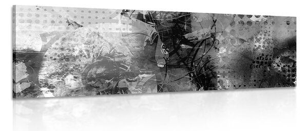 Stampa su tela – Pittura mediatica moderna in bianco e nero