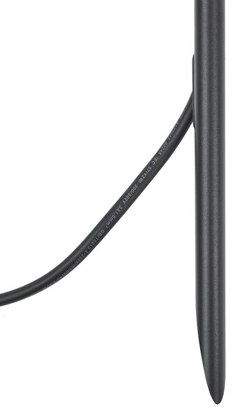 Faretto a picchetto nero 40cm incl. LED regolabile IP65 incl. cavo e spina - Carl