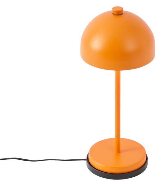 Lampada da tavolo arancione con LED IP54 ricaricabile con stazione di ricarica - Squirrel