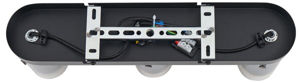Faretto da soffitto moderno color canna di fucile a 3 luci ruotabile e regolabile - Drain