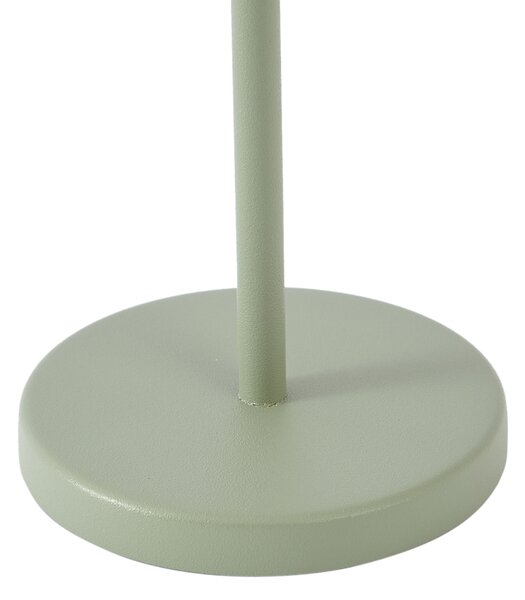 Lampada da tavolo verde con LED IP54 ricaricabile con stazione di ricarica - Squirrel