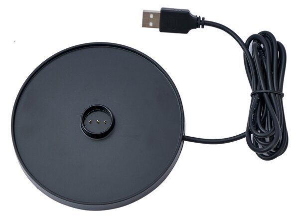 Lampada da tavolo marrone ruggine con LED IP65 ricaricabile con stazione di ricarica - Bass