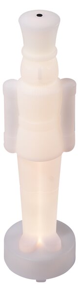 Lampada da tavolo natalizia bianca con LED dimmerabile e ricaricabile RGBW-IC - Schiaccianoci