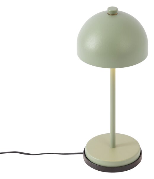 Lampada da tavolo verde con LED IP54 ricaricabile con stazione di ricarica - Squirrel