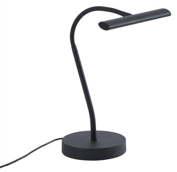 Lampada da tavolo Art Déco nera con LED incl. - Tableau