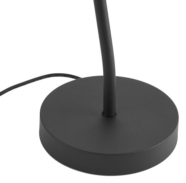 Lampada da tavolo Art Déco nera con LED incl. - Tableau