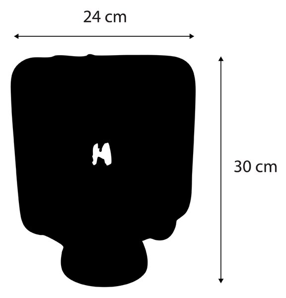 Lampada da tavolo Japandi nera con paralume bianco - Nori
