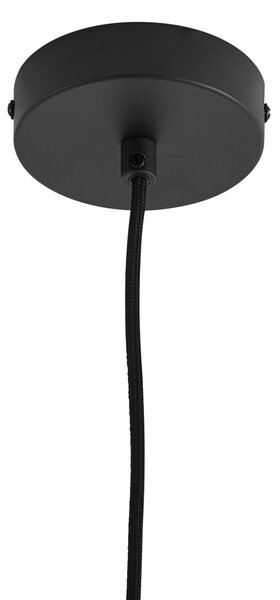 Lampada a sospensione di design nera con vetro arcobaleno 20cm - Mallon