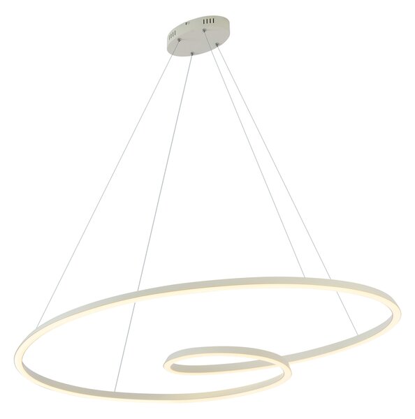Lampada a sospensione scandinava beige 110 cm con LED dimmerabile a 3 livelli - Circuit